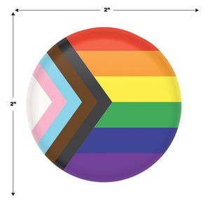 Pride Flag Button (Case of 6)