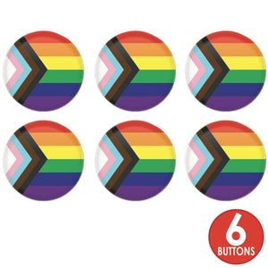 Pride Flag Button (Case of 6)