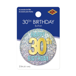 30th Birthday Button (Case of 6)