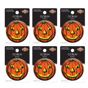 Vintage Halloween Goblin Button (Case of 6)