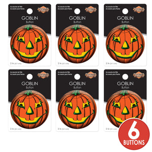 Vintage Halloween Goblin Button (Case of 6)