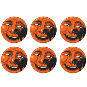 Vintage Halloween Cat & Moon Button (Case of 6)