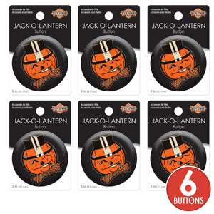 Vintage Halloween JOL Button (Case of 6)