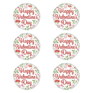 Bulk Happy Valentine's Day Button (6 Pkgs Per Case) by Beistle