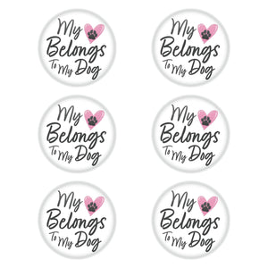 Bulk My Heart Belongs To My Dog Button (6 Pkgs Per Case) by Beistle