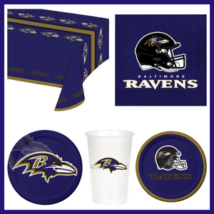 Baltimore Ravens 41 Piece Party Pack for 8 Fans