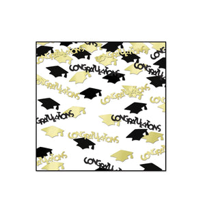 Congrats/Caps Graduation Party Confetti (0.5 Oz/Pkg) - Bulk/6 Packages