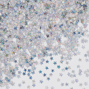 Silver Holographic Party Stars Confetti (0.5 Oz/Pkg) - Bulk/6 Packages