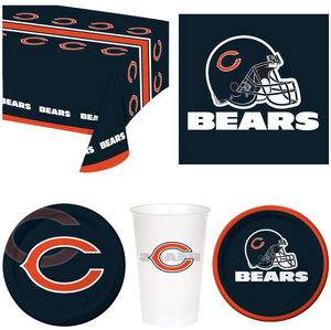 Chicago Bears 41 Piece Party Pack for 8 Fans