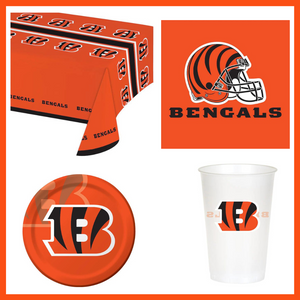 Cincinnati Bengals 49 Piece Party Pack for 8 Fans