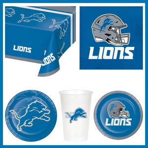 Detroit Lions 41 Piece Party Pack for 8 Fans