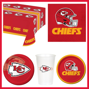 Kansas City Chiefs 41 Piece Party Pack for 8 Fans