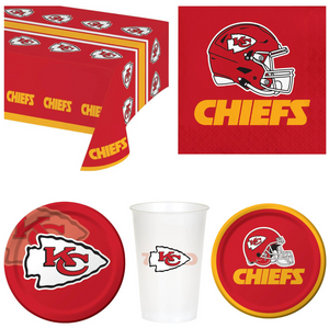 Kansas City Chiefs 41 Piece Party Pack for 8 Fans