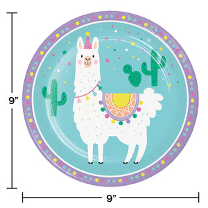 LLama Birthday Party Kit for 8 (48 Total Pieces)