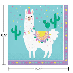 LLama Birthday Party Kit for 8 (48 Total Pieces)