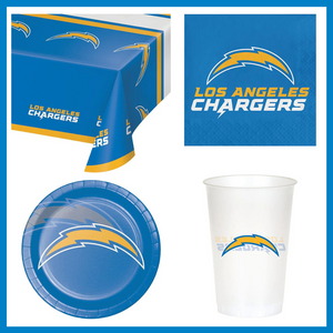 Los Angeles Chargers 49 Piece Party Pack for 8 Fans