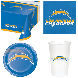 Los Angeles Chargers 49 Piece Party Pack for 8 Fans