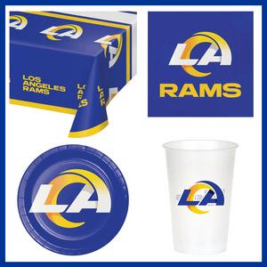 Los Angeles Rams 49 Piece Party Pack for 8 Fans