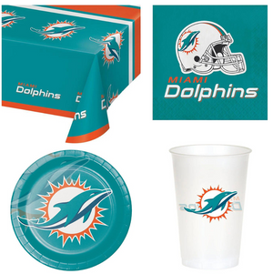 Miami Dolphins 49 Piece Party Pack for 8 Fans