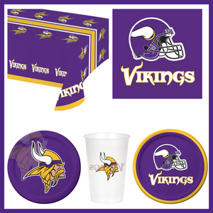 Minnesota Vikings 41 Piece Party Pack for 8 Fans