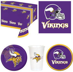 Minnesota Vikings 41 Piece Party Pack for 8 Fans