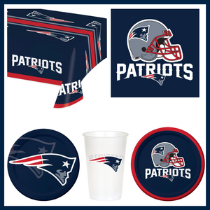 New England Patriots 41 Piece Party Pack for 8 Fans