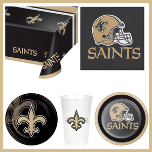 New Orleans Saints 41 Piece Party Pack for 8 Fans