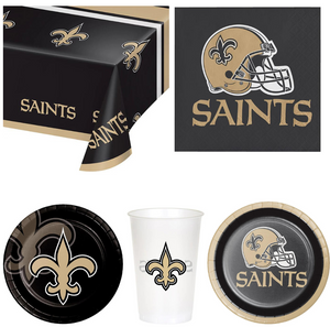 New Orleans Saints 41 Piece Party Pack for 8 Fans