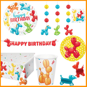 Party Balloon Animal Birthday Kit for 8 (47 Total Items)