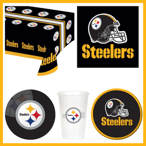 Pittsburgh Steelers 41 Piece 8-Person Party Pack Bundle