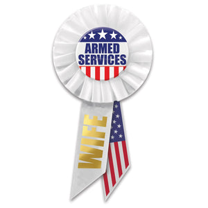 Armed Services Wife Rosette - Bulk 6 Pack