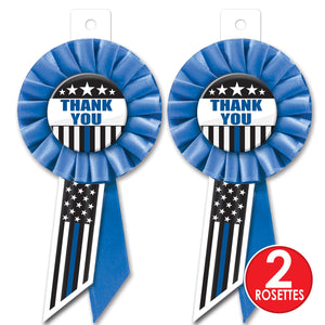 Beistle Thank You Law Enforcement Rosette (Case of 6)