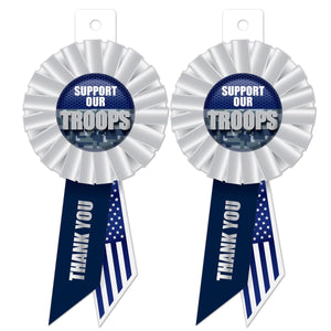 Beistle Support Our Troops Rosette (Case of 6)