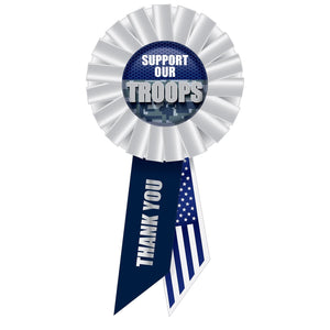 Support Our Troops Rosette- Navy - Bulk 6 Pack