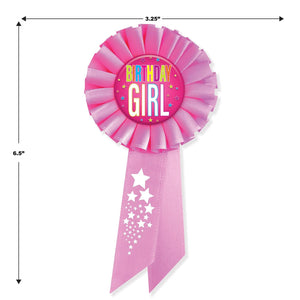 Beistle Birthday Girl Rosette (Case of 6)