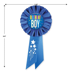 Beistle Birthday Boy Rosette (Case of 6)