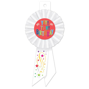 Beistle Yay! It's My Birthday Rosette (Case of 6)