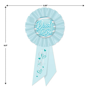 Beistle Dad To Be Rosette - blue (Case of 6)