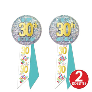 30th Birthday Rosette (Case of 6)