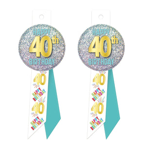 40th Birthday Rosette (Case of 6)