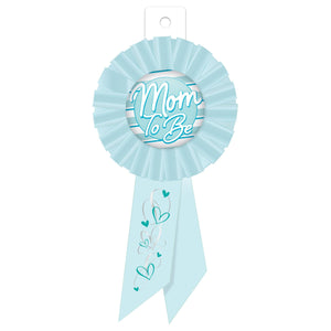 Beistle Mom To Be Rosette - blue (Case of 6)