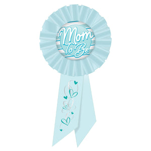 Mom To Be Rosette - blue - Bulk 6 Pack