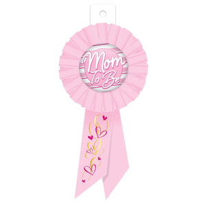 Beistle Mom To Be Rosette - pink (Case of 6)