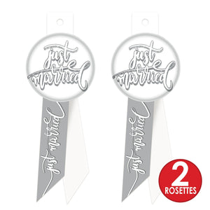 Just Married Rosette (Case of 6)