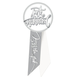 Just Married Rosette - Bulk 6 Pack