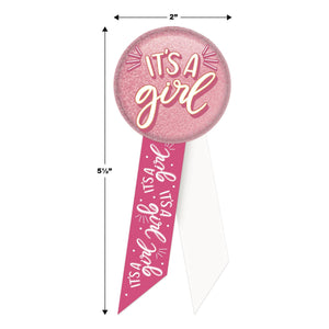 It's A Girl Rosette (Case of 6)