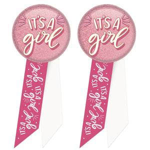 It's A Girl Rosette (Case of 6)