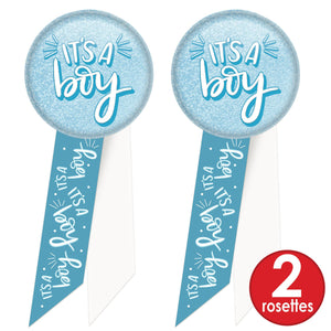 It's A Boy Rosette (Case of 6)