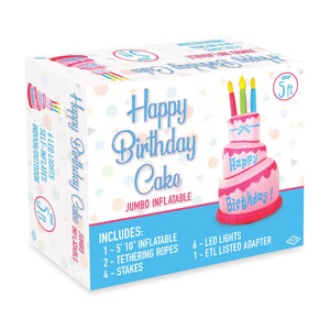 Jumbo Happy Birthday Cake Inflatable