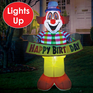 Jumbo Happy Birthday Clown Inflatable